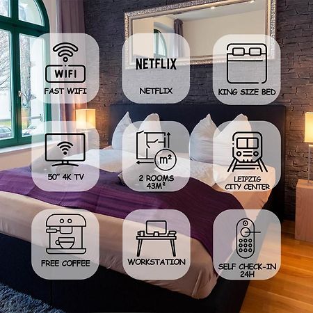 Feelgoodflats Design Apartment In City Center, Central Station Close With Netflix Und Workplace Leipzig Exterior foto